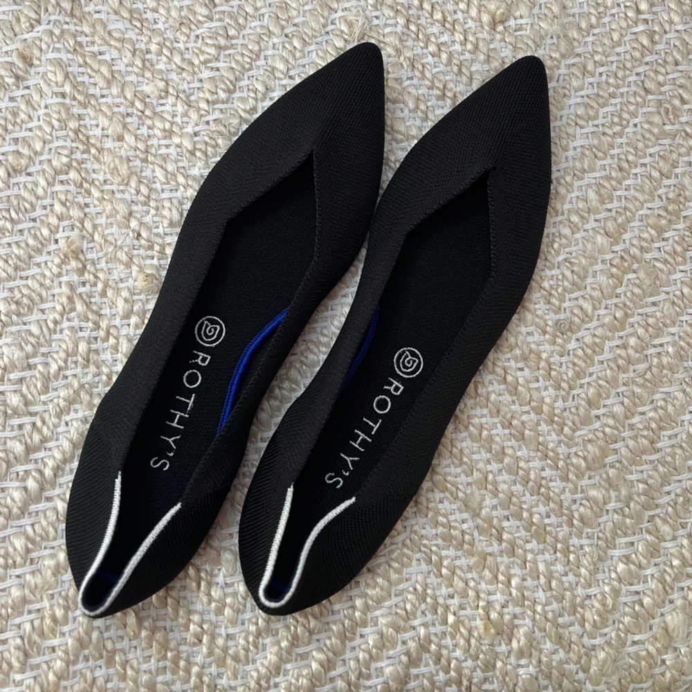 Rothy’s The Point Women’s Flats in Black